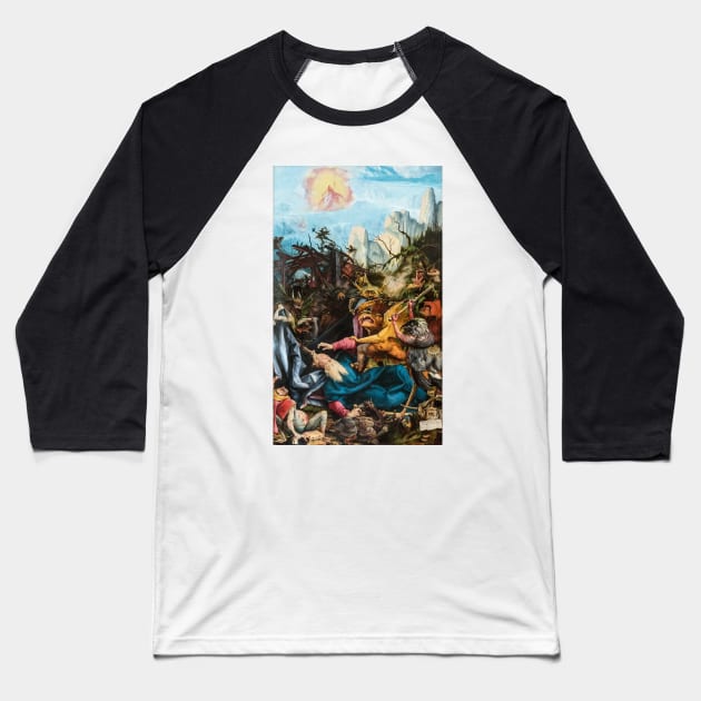 The Temptation of Saint Anthony - Matthias Grünewald Baseball T-Shirt by themasters